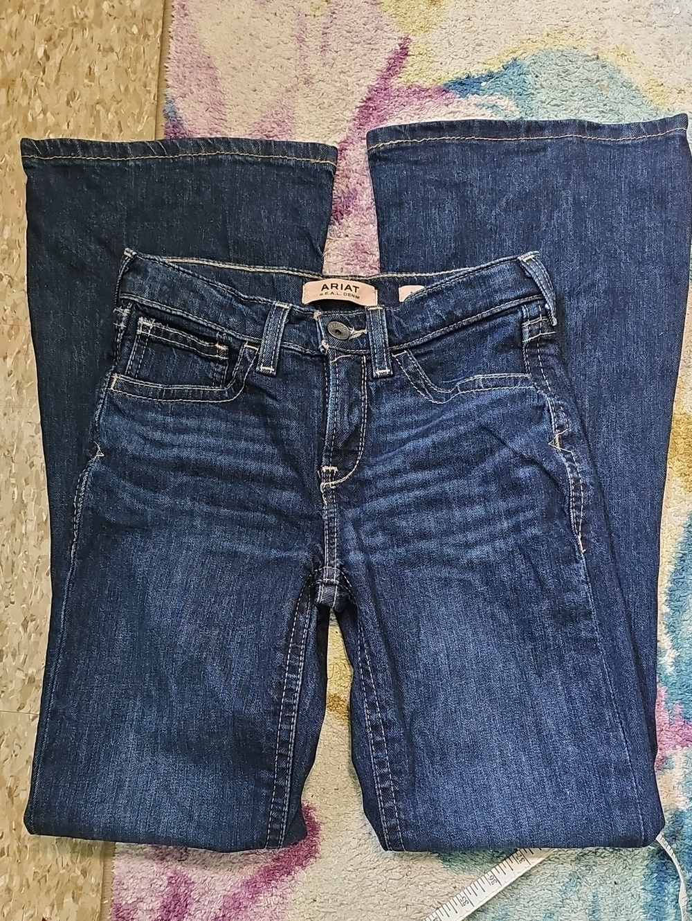 Ariat Girl's Size 14 Dark Navy Flare Jeans